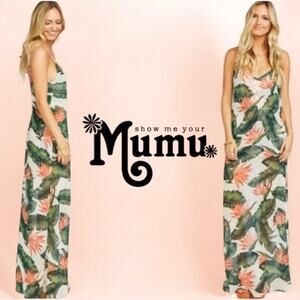 Show Me Your Mumu Jolie Paradise Found Maxi Tropical‎ Floral Dress Size Small